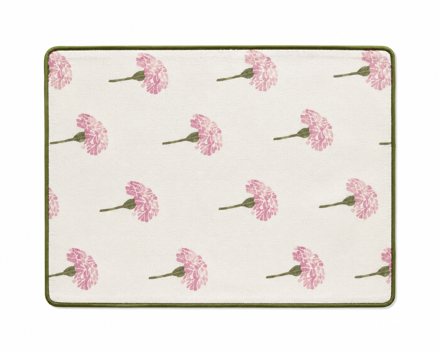 Pink Floral Cotton Placemat for Dining Table