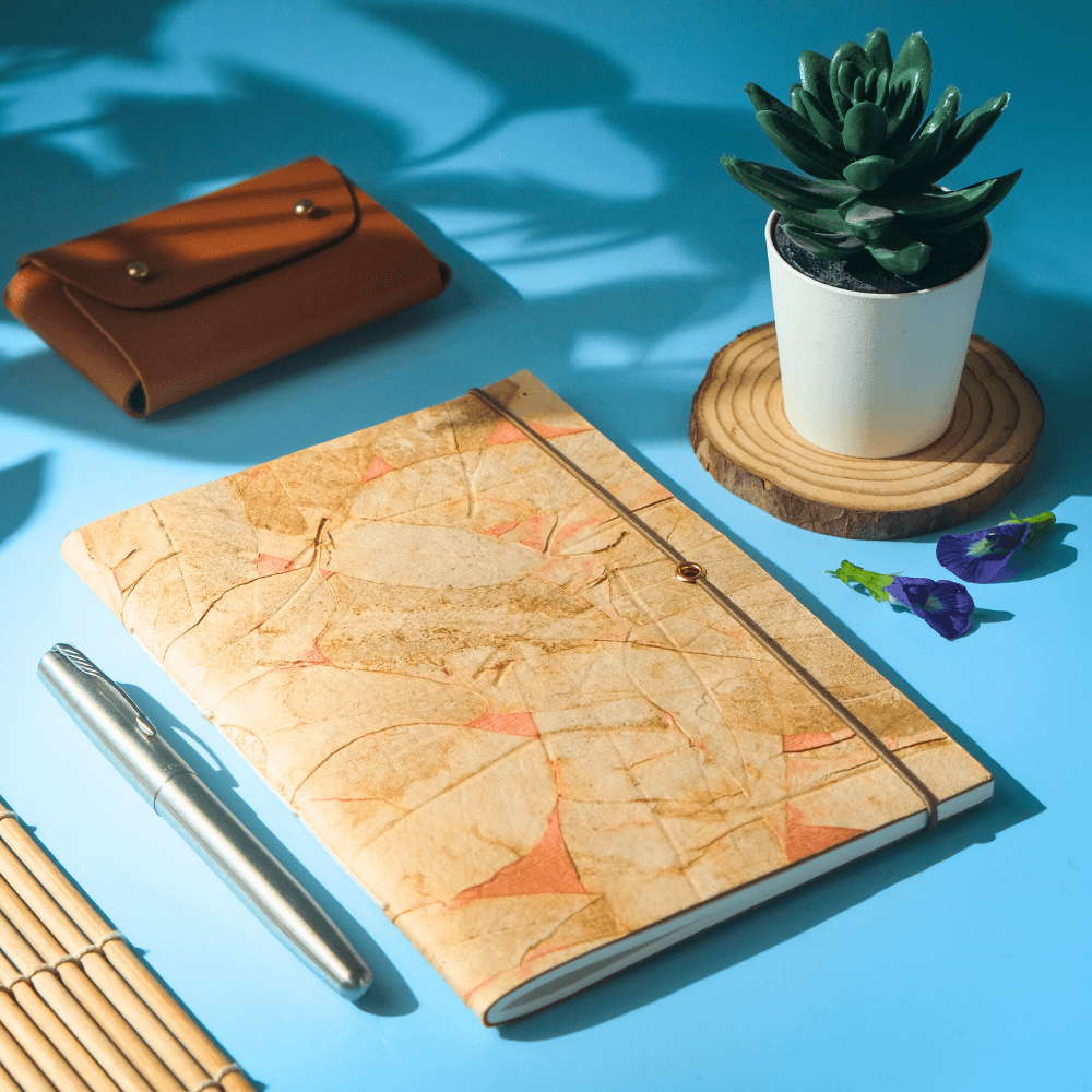 Leaf Imprint Paper Notebook