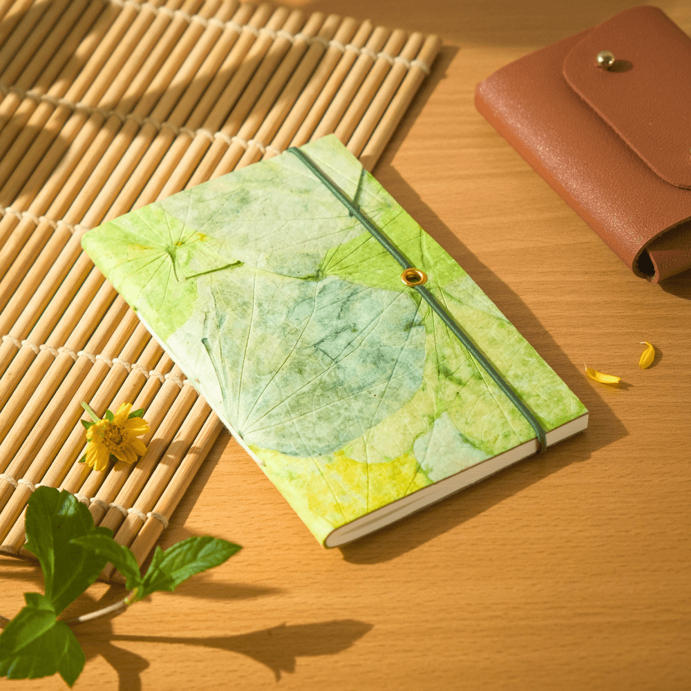 Leaf Imprint Paper Notebook