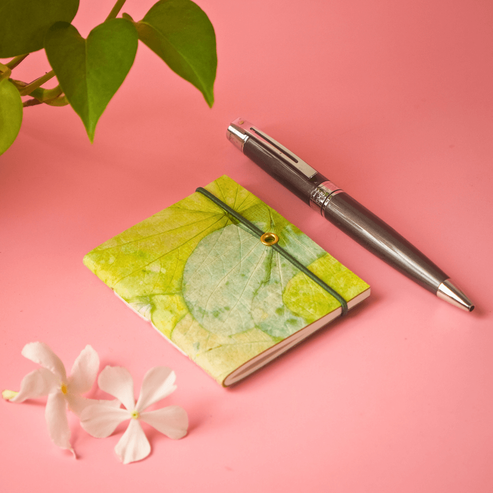 Leaf Imprint Paper Notebook