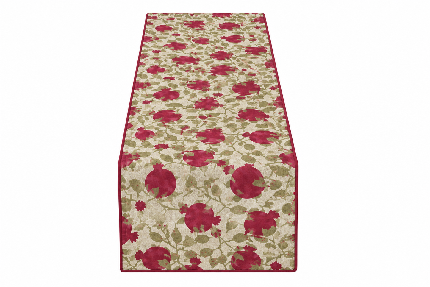 Pomegranate Print Cotton Table Runner