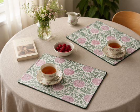 Sage Floral Cotton Placemat